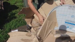 лобовое стекло  с калиткой на лодку Прогресс 4