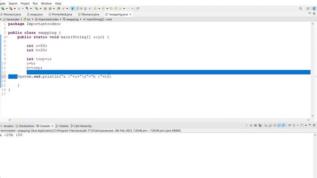 how to swap two numbers in java | interview coding | mahaprabu codes смотреть онлайн