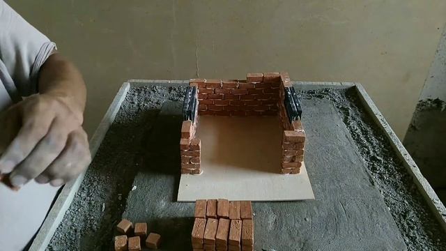 Build a mini garage out of bricks Построить мини-гараж из кирпича смотреть онлайн