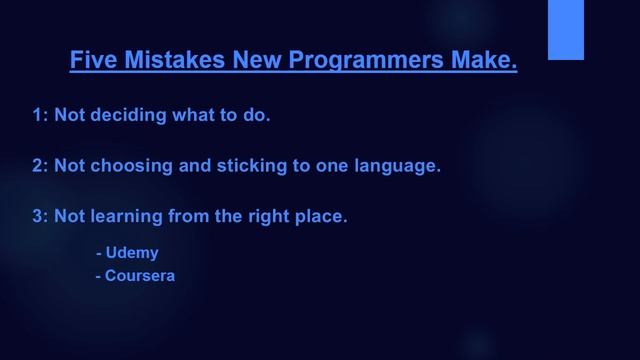 5 Mistakes New Programmers Make смотреть онлайн