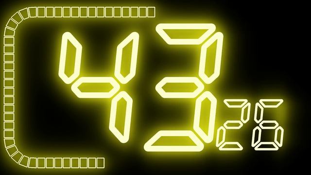 100 SECONDS Colourful NEON Countdown Timer [ BIG NUMBERS ] смотреть онлайн