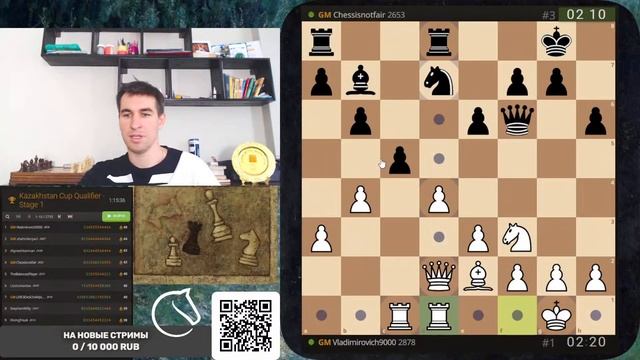 [RU] Kazakhstan Cup Qualifier ? 14.06.2023 на Lichess.org ✅ У микрофона Дмитрий Андрейкин ? смотреть онлайн