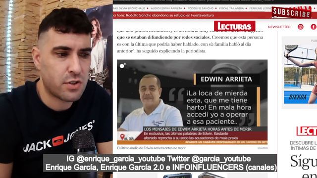 FILTRAN ÚLTIMO AUDIO de Edwin Arrieta, antes de que Daniel Sancho acabara con él, presuntamente смотреть онлайн