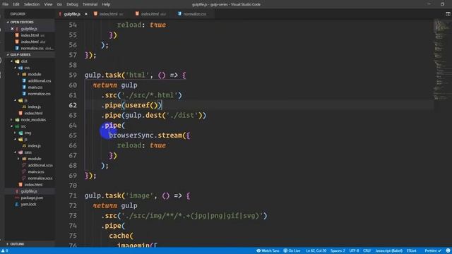 gulp tutorial for beginners | Gulp tutorial in bangla | gulp useref (part-17) смотреть онлайн