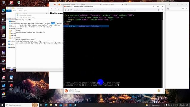 7 aws lightsail ubuntu 20 php uploade file and change permission смотреть онлайн