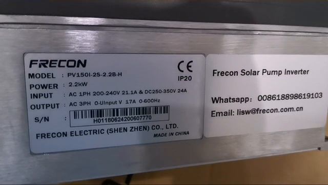 220V single phase input, 220V single phase or 3 phase output Frecon VFD VSD frequency inverter ac смотреть онлайн