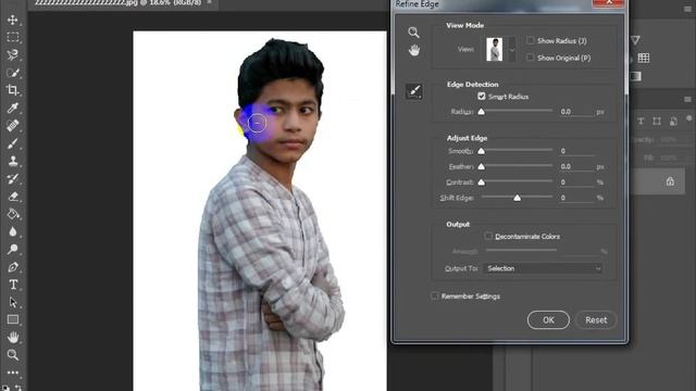 Adobe Photoshop Basics tips |Blur,Selection,Refine Edge. смотреть онлайн