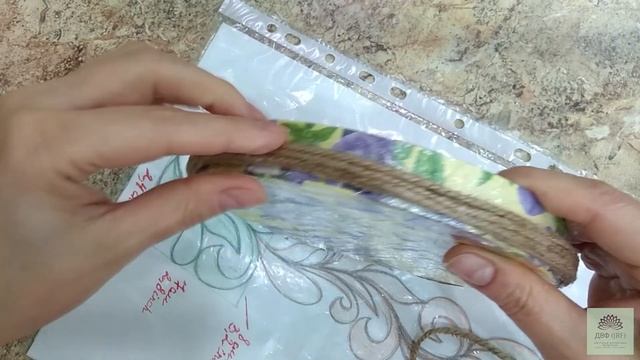 Корзинка из джута в технике Джутовая филигрань - оригинальный декор - Jute craft ideas/© 2021 г смотреть онлайн