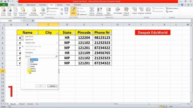 Excel Trick's - Delete Blank Rows/records in Excel || Add Zero Before Number | HINDI смотреть онлайн