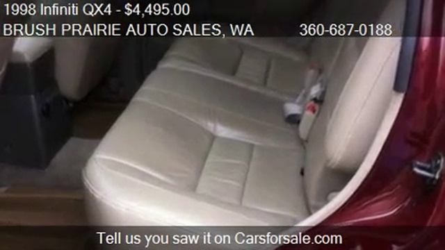 1998 Infiniti QX4 Base for sale in BATTLE GROUND, WA 98604 a смотреть онлайн