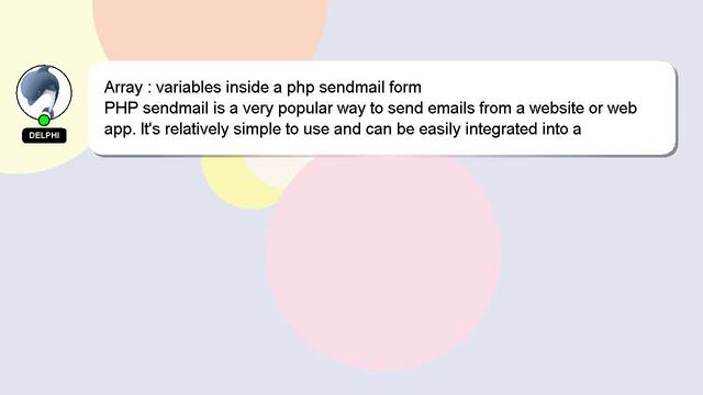 Array : variables inside a php sendmail form смотреть онлайн