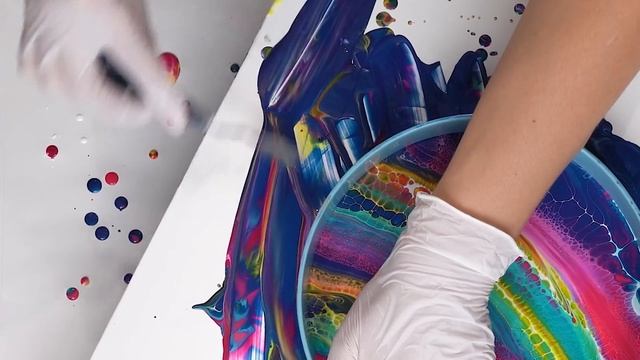 Mind-Blowing COSMIC Painting Technique using HOOP!? Space, PLANET & Stars | Fluid Painting Tutorial смотреть онлайн