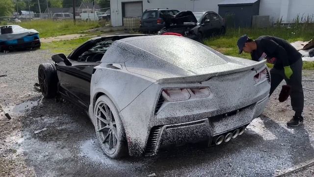 Detailing The abandoned Free Corvette C7 What Should We Do with it? смотреть онлайн