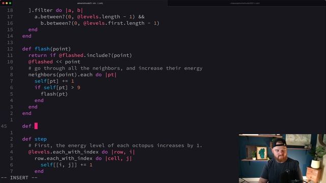 methods with block arguments - Advent of Code 2021 - Day 11 with Ruby смотреть онлайн
