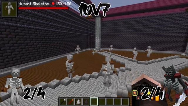 Mutant Skeleton Vs. Mutant Wither Skeleton | 1.16.5 Minecraft (Mob Battle)