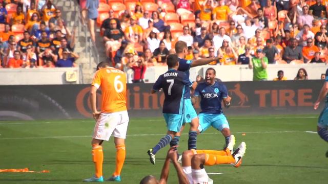 GOAL: Chad Marshall scores a 94th minute equalizer vs the Houston Dynamo смотреть онлайн
