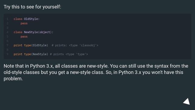 super() fails with error: TypeError "argument 1 must be type, not classobj" when parent does not in смотреть онлайн