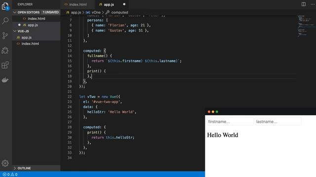 Mehrere Vue Instances auf einer Seite benutzen | Vue.js in a Nutshell смотреть онлайн