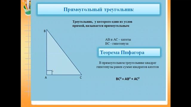 Тема: «Треугольники»Автор: Мурадисова Париза Алисултановна, учитель математики МБОУ «Гимназия №7» смотреть онлайн