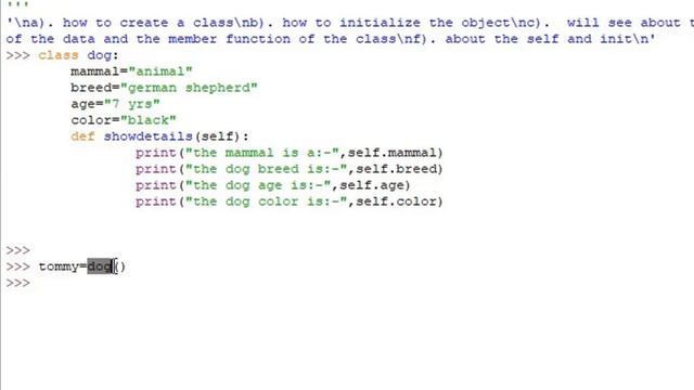 CLASSES AND OBJECTS IN PYTHON смотреть онлайн