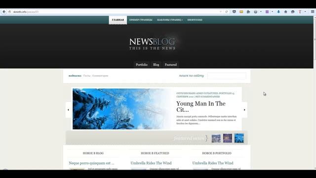 Тема WordPress eNews смотреть онлайн