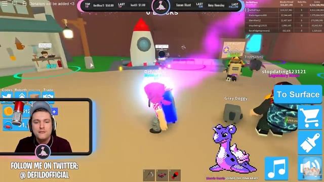 ROBLOX MINING SIMULATOR - HOW TO GET FREE LEGENDARIES AND SHADOW UNICORNS?! *Come Join!* смотреть онлайн