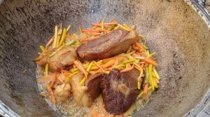 Ош /Osh tayyorlash/Tuy oshi/Учоқда мазали ОШ таёрлимиз! ? ПЛОВ Узбекский в Казане. Подробный рецепт