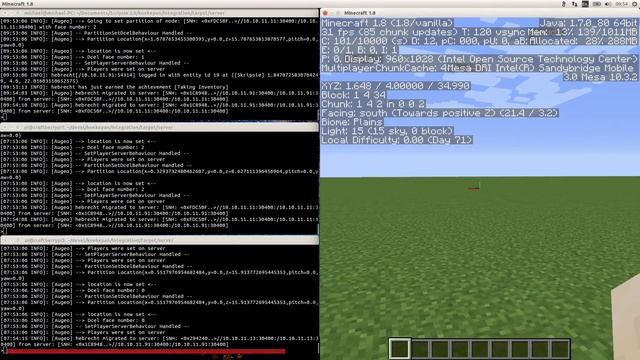 Minecraft load balancing using dynamic spatial partitioning (Final year project) смотреть онлайн