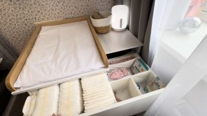 Организация комода для новорожденного/ Пеленальный стол