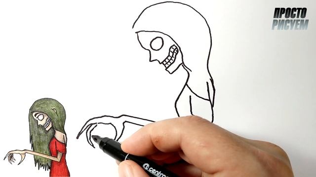 Как нарисовать ЖУТКУЮ ДЕВУШКУ смотреть онлайн