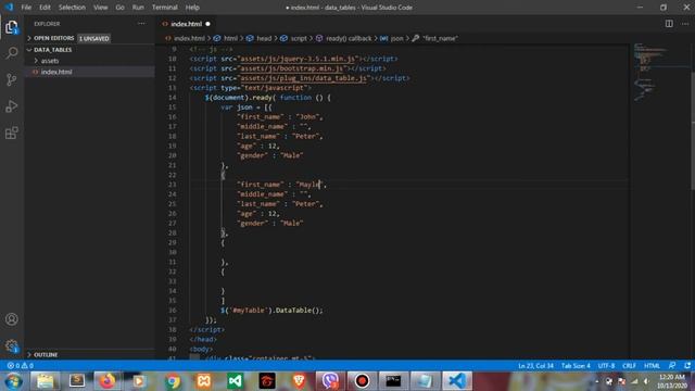 Using JSON in DataTables (Web Development) смотреть онлайн