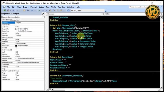 VBA Excel Part 4 - Cara Menambahkan DTPicker dan Form Input Tanggal Pada VBA Excel смотреть онлайн
