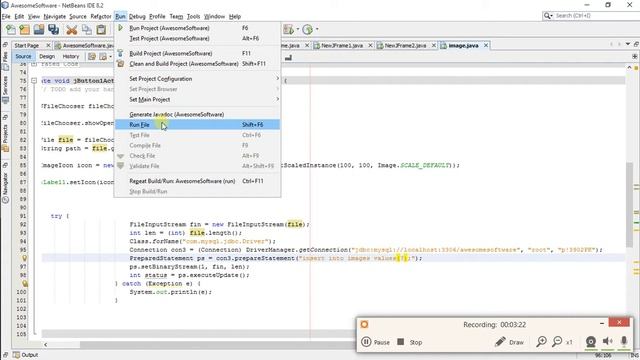 NetBeans Tutorial - 10 - Save Image/File To Mysql Database смотреть онлайн