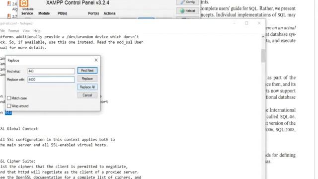How to change Apache port 443 to 4430 for activate Apache Server смотреть онлайн