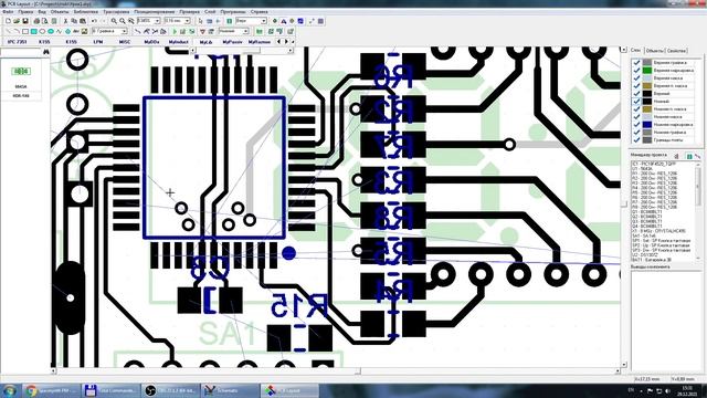 Знакомство с программой PCB для рисования печатных плат любой сложности из пакета DipTrace. смотреть онлайн