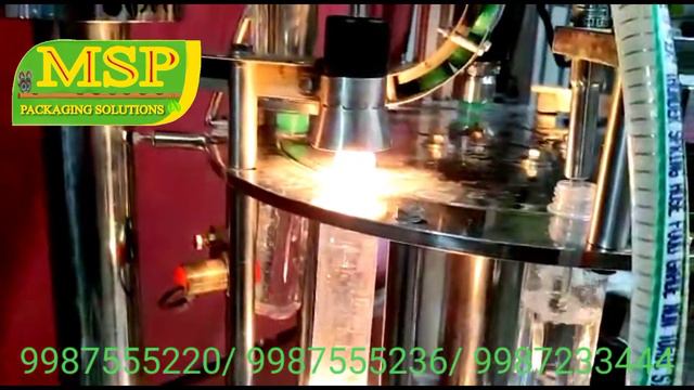 Automatic 2 Head filling capping machine with air conveyor and UV light смотреть онлайн