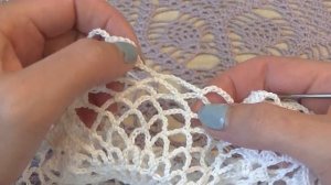 Ажурная дорожка крючком. Вяжем с 45 -50 ряд.