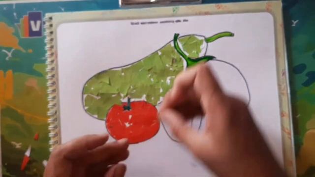 How to draw vegetables lEasy paper collage for kids l смотреть онлайн