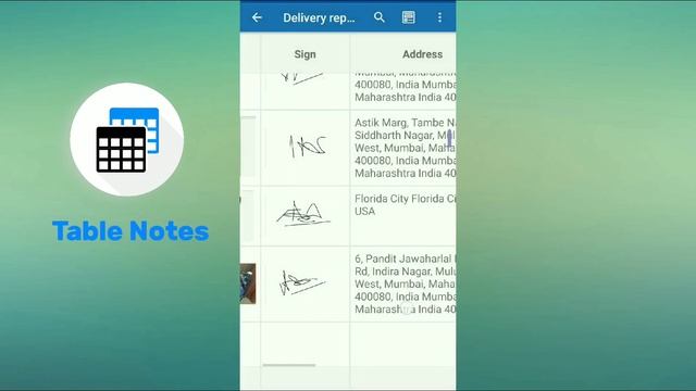 Table Notes Short Introduction