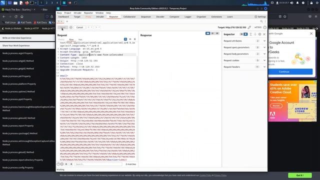 NodeJS & SSTI | HackTheBox | Bike смотреть онлайн
