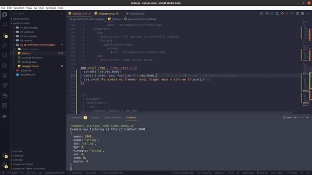 Documentación con Swagger Vídeo 11 (2021) #nodejs смотреть онлайн