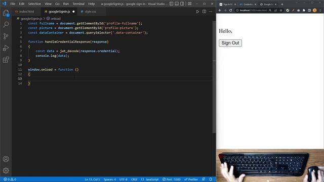 ASMR Programming - Coding a Google Sign In with Identify Services - No Talking смотреть онлайн