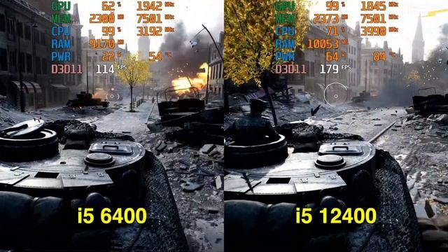 Core i5 6400 vs i5 12400 with RTX 3060 Gaming Test - 1080p in 5 Games смотреть онлайн