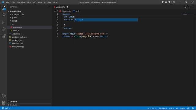 #16 - The 'this' binding (DOM Access) - Svelte for Beginners смотреть онлайн