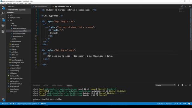 Kurs Angular dla każdego - Wyświetlanie danych *ngIf oraz ng-container #25 смотреть онлайн