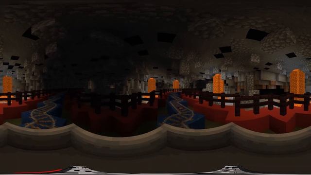 Minecraft 360° VR - Roller coaster - Американские горки 360 - (4K) 60FPS смотреть онлайн