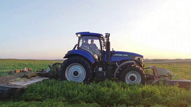 ❗🚜Трактор #LOVOL 2604 с заводским передним навесным устройством и косилкой плющилкой.