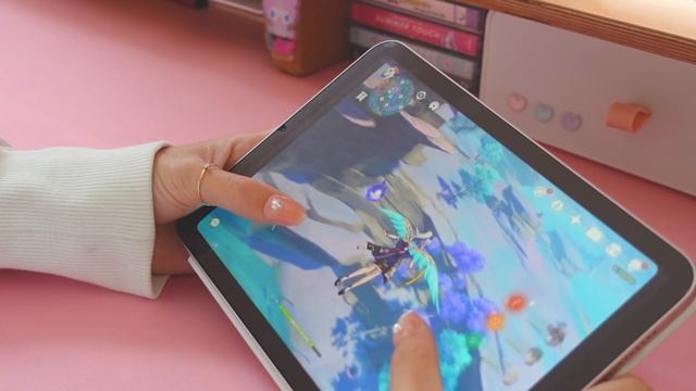 ? unboxing the pink ipad mini 6 so i can play genshin impact on it | gameplay + some accessories ✦