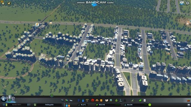 Cities Skylines В стоке AMD Ryzen 5 1600+GIGABAYTE GTX 1060 6 GB, Все настройки на максимуме!!! смотреть онлайн