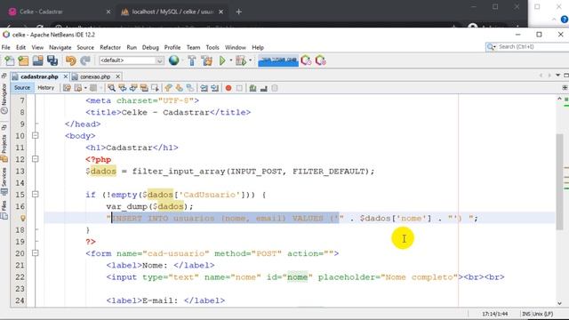 CRUD - Como criar o formulário cadastrar com PHP e PDO смотреть онлайн